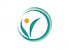 Kreis, Natur, Pflanze, Blume, Mensch, Logo