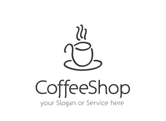 Schlichtes Logo fr ein Coffeshop
