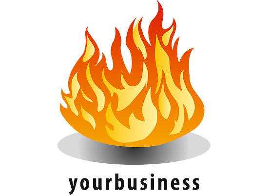 Feuer - Logo fr Grill