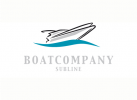 Logo Boot Yacht Schiff Motorboot Yachtagentur Wasser Wellen Trkis 