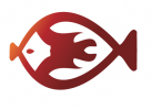 Feuerfisch fr Fischrestaurant Logo