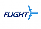 Flugzeug in Bewegung Logo
