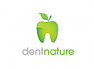 ko, Zhne, Zahnrzte, Zahnarztpraxis, Logo Zahn Natur grn