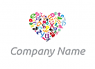 Heart Letters Logo