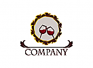 Logo, Getrnke, Wein, Winzer, Rotwein, eine Flasche, Sommelier, Weinglas, Weinladen , Label Marke Etikett