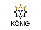 Logo, Lwe, Knig, Krone, Prestige, Macht, Finanzen, Investition