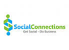 Soziale, Wirtschaft, Kommunikation, Management, Verbindungen, Logo