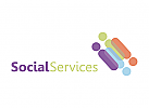 Logo, soziale, Wirtschaft, Kommunikation, Management, Verbindungen