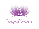 Logo Yoga, Massage, Medizin, Salon, Spa, Wellness, Beauty, Pflege