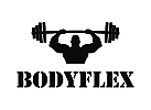 Turnhalle, Gewichte,  Fitness, Sportler, Strke, Muskeln,Logo