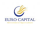 Hauptstadt, Capital, Bank, Finanzen, Investieren, Investition, euro, gold, flgel, Markt, Logo