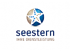 Logo mit Seestern fr Reisebro, Hotel,...