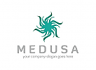 medusa, meer, ozean, mystisch, Marke, Mode, abstrakte, Logo