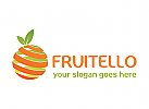 Obst, Markt, organisch, natrlich, orange, Obst, Zitrusfrchte, Pfirsich, Lemon, Logo