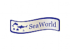 Meer, Fisch, Ozean, Hai, Delphin, Quallen, Schildkrten, Wasserpark, Logo