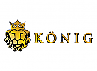 Lwe, Krone, knig, kniglich, Buchstabe R, gold, Hotel, Macht, Prestige, Restaurant, Logo