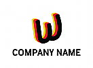 Buchstaben W, Flagge, Deutsch, Logo