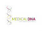 Medizin, DNA, Genetik, Labor, Logo