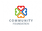 Stiftungen, Gemeinschaft, Liebe, Gruppe, Menschen, Logo