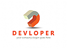 Entwickler, Design, Architektur, Bau, Buchstabe D, Logo