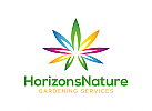Logo Garten, Horizont, Blumen, Samen, Bio