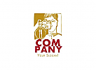 Logo fr Cafes, Restaurants oder Fotografie mit Person und Kamera