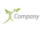 Person als Pflanze Logo