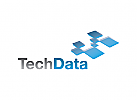 Technologien logo, Software, Prozess, Blau, Wrfel 