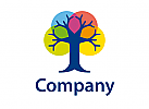 Baum Farben Vielfalt Logo