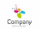 Logo Wellness, Schmetterling