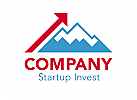 Startup Pfeil Berge Logo