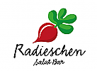 Radieschen, restaurant Salat