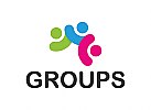 Gruppe Logo, Menschen, sozialen