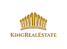 Krone Logo, Immobilien, Gold, Bank