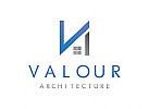 Buchstabe V, Immobilien Logo, Grundstcke , Architektur, Bau