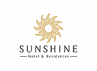 Stern Logo, Sonne Logo, Gold, Hotel