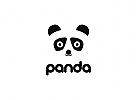Panda Logo, Maskottchen Logo