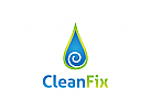 Reinigung Logo, Hygiene, Tropfen Logo, Wasser Logo