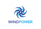 Wind, Energie, Propeller Logo