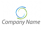 Zwei Spiralen in Grn und Blau, Dienstleistungen, Beratung, Logo