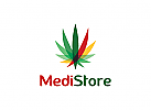 Cannabis Logo, Marihuana Logo, Medizin Logo