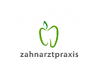 Logo Zahn in Apfelform