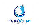 Wasser Logo, Pflege Logo, Reinigung Logo