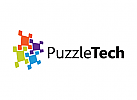 Puzzle Logo, Technologie Logo, Daten Logo