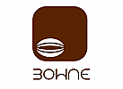 Abstraktes Bohnen Logo
