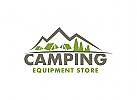 Camping Logo, Berg Logo