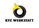 , Signet, Logo, Reifen, Flamme, KFZ-Werkstatt