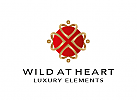, Logo, Gruppe, Menschen, Herzen, Gold, Luxus, Royal, Abstrakt