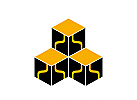 Logo, drei Quadrate, Technik, IT, Bausteine