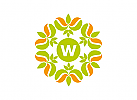 Logo, Markenzeichen, Blte, Blume, Initial W